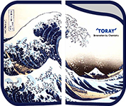 クリーニングクロスソフトケース スマートフォン用【北斎】「神奈川沖浪裏」